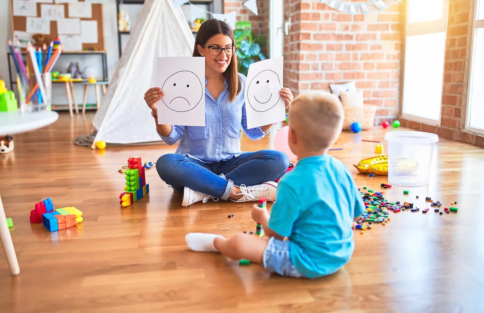 ABA therapy session with child in Orlando, Florida